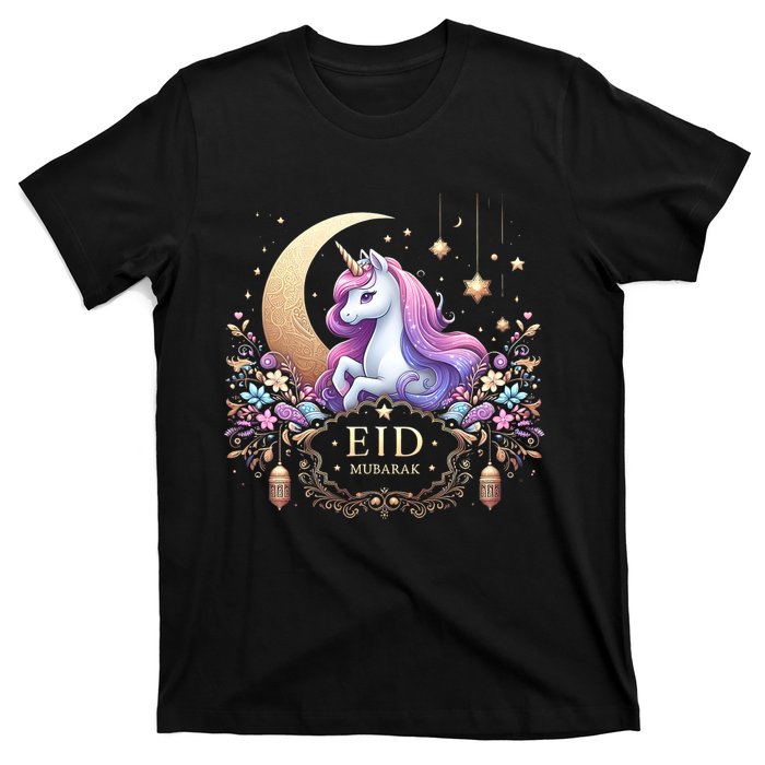 Eid Mubarak Eid Mubarak Unicorn Cute T-Shirt