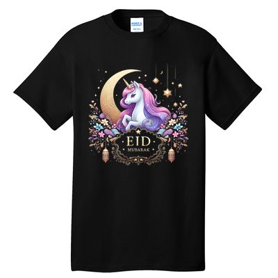 Eid Mubarak Eid Mubarak Unicorn Cute Tall T-Shirt