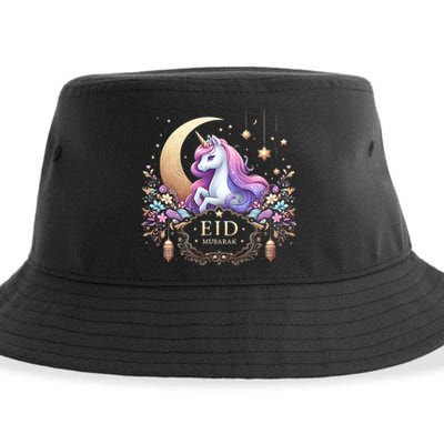 Eid Mubarak Eid Mubarak Unicorn Cute Sustainable Bucket Hat