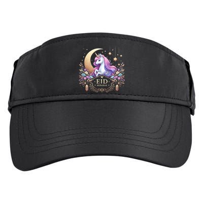 Eid Mubarak Eid Mubarak Unicorn Cute Adult Drive Performance Visor