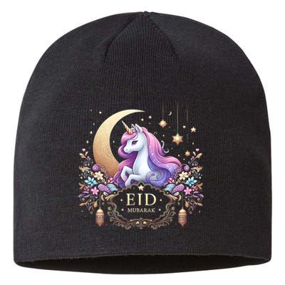 Eid Mubarak Eid Mubarak Unicorn Cute Sustainable Beanie