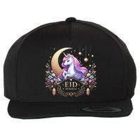 Eid Mubarak Eid Mubarak Unicorn Cute Wool Snapback Cap