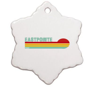 Eastpointe Michigan Ceramic Star Ornament