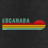 Escanaba Michigan 7 Panel Mesh Trucker Snapback Hat