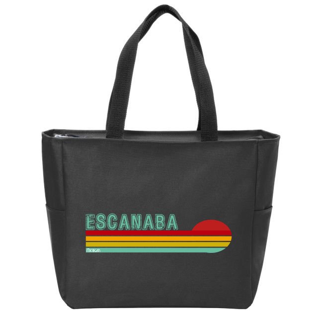 Escanaba Michigan Zip Tote Bag