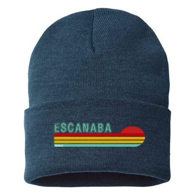 Escanaba Michigan Sustainable Knit Beanie