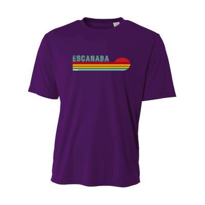 Escanaba Michigan Youth Performance Sprint T-Shirt