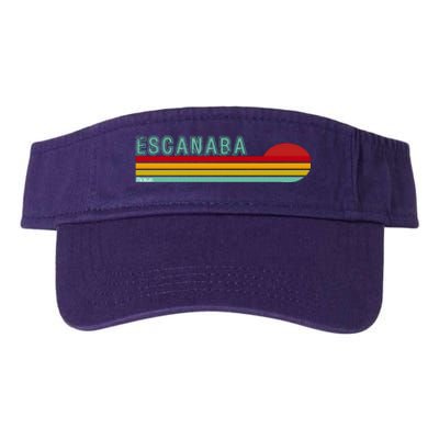 Escanaba Michigan Valucap Bio-Washed Visor