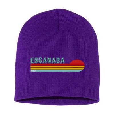 Escanaba Michigan Short Acrylic Beanie