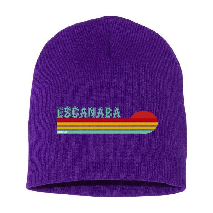 Escanaba Michigan Short Acrylic Beanie