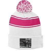 Elof Muskler Stripe Pom Pom Beanie