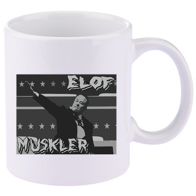Elof Muskler 11oz C Handle Ceramic Mug