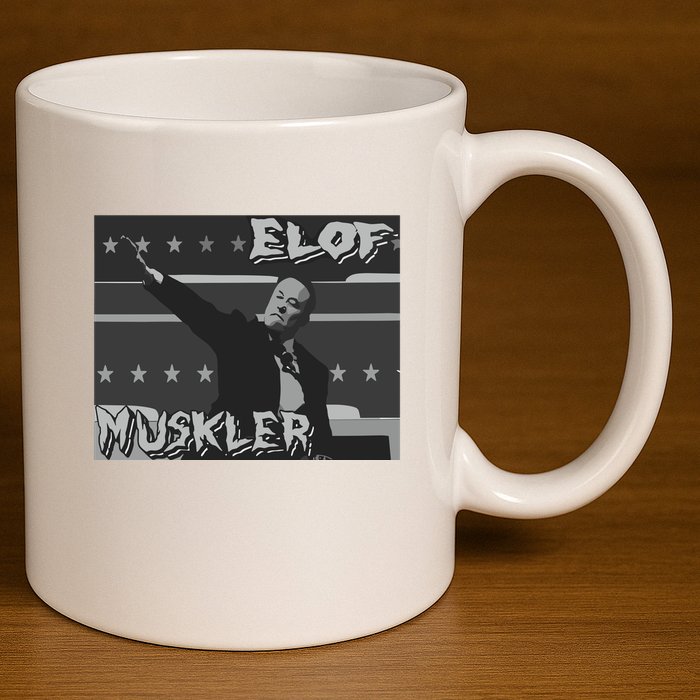 Elof Muskler 11oz C Handle Ceramic Mug