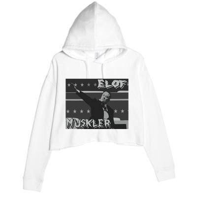 Elof Muskler Crop Fleece Hoodie