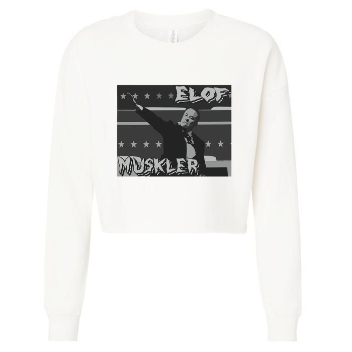 Elof Muskler Cropped Pullover Crew