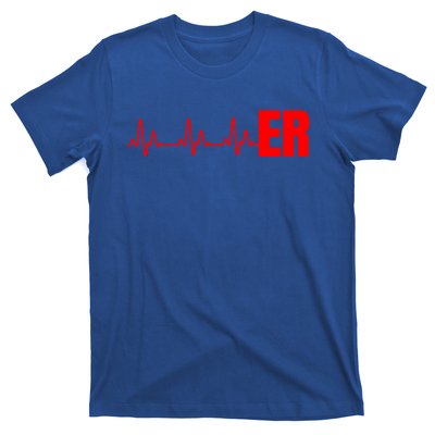 Emergency Medicine Emergency Room Nurse Er Heartbeat Meaningful Gift T-Shirt