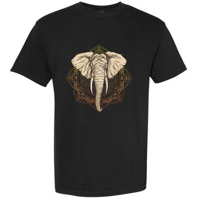 Elephant Mandala Garment-Dyed Heavyweight T-Shirt