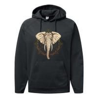 Elephant Mandala Performance Fleece Hoodie