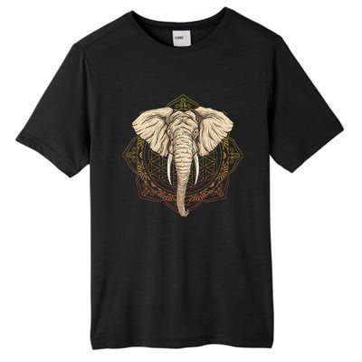 Elephant Mandala Tall Fusion ChromaSoft Performance T-Shirt