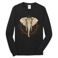 Elephant Mandala Tall Long Sleeve T-Shirt