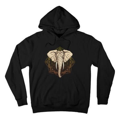 Elephant Mandala Tall Hoodie