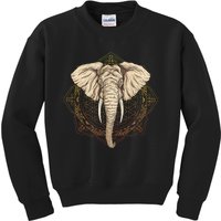 Elephant Mandala Kids Sweatshirt