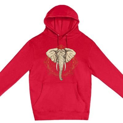 Elephant Mandala Premium Pullover Hoodie