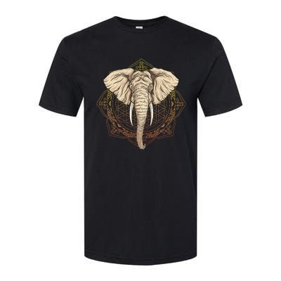 Elephant Mandala Softstyle CVC T-Shirt