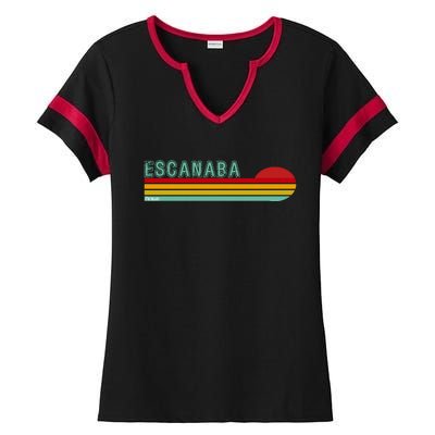 Escanaba Michigan Ladies Halftime Notch Neck Tee