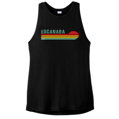 Escanaba Michigan Ladies PosiCharge Tri-Blend Wicking Tank