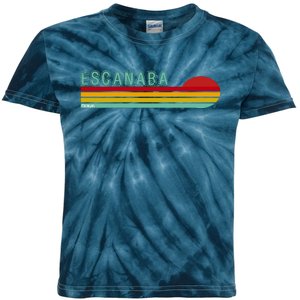 Escanaba Michigan Kids Tie-Dye T-Shirt