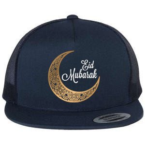 Eid Mubarak Eid Al Fitr Islamic Holidays Muslim Great Gift Flat Bill Trucker Hat