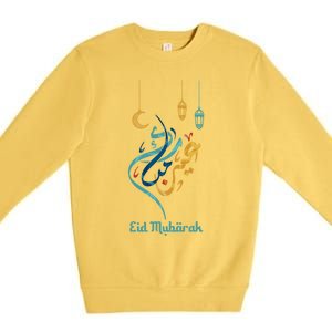 Eid Mubarak Eid Algiftfitr Eid Al Adha Outfit Islamic Holidays Gift Premium Crewneck Sweatshirt