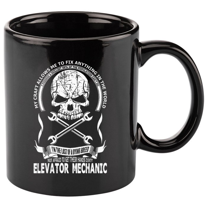Elevator Mechanic 11oz C Handle Ceramic Mug