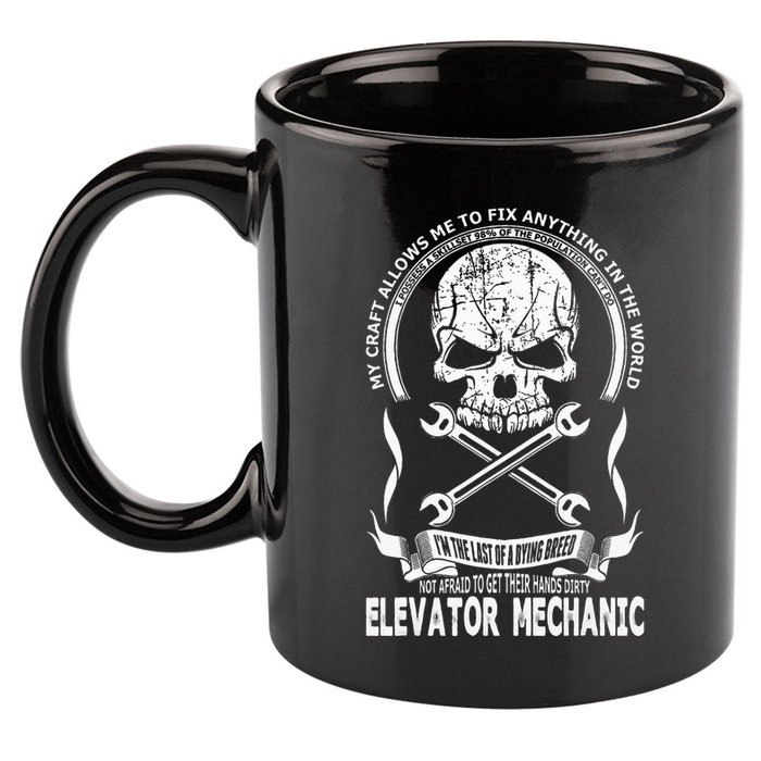 Elevator Mechanic 11oz C Handle Ceramic Mug