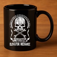 Elevator Mechanic 11oz C Handle Ceramic Mug