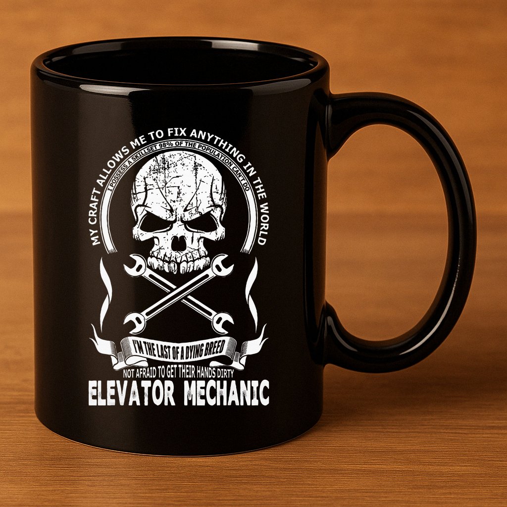 Elevator Mechanic 11oz C Handle Ceramic Mug