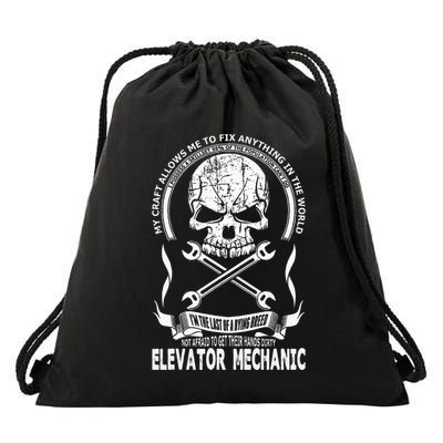Elevator Mechanic Drawstring Bag