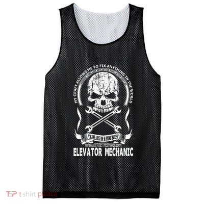 Elevator Mechanic Mesh Reversible Basketball Jersey Tank