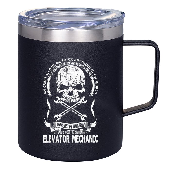 Elevator Mechanic 12oz Stainless Steel Coffee Mug
