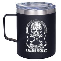 Elevator Mechanic 12oz Stainless Steel Coffee Mug