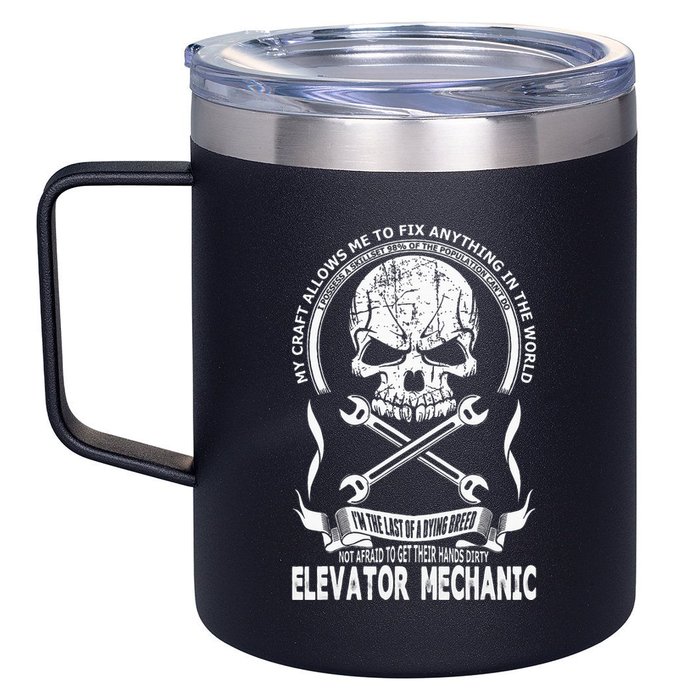 Elevator Mechanic 12oz Stainless Steel Coffee Mug
