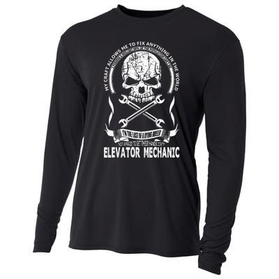 Elevator Mechanic Cooling Performance Long Sleeve Crew