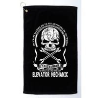 Elevator Mechanic Golf Towel