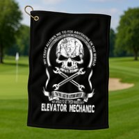 Elevator Mechanic Golf Towel