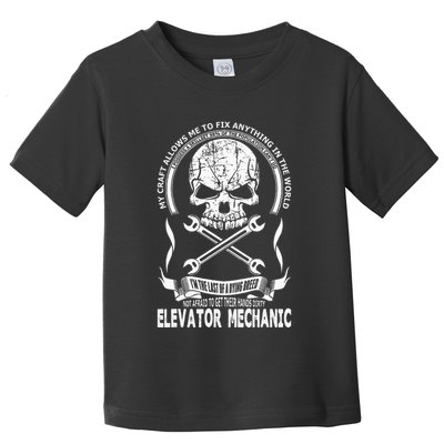 Elevator Mechanic Toddler T-Shirt