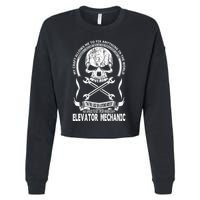 Elevator Mechanic Cropped Pullover Crew