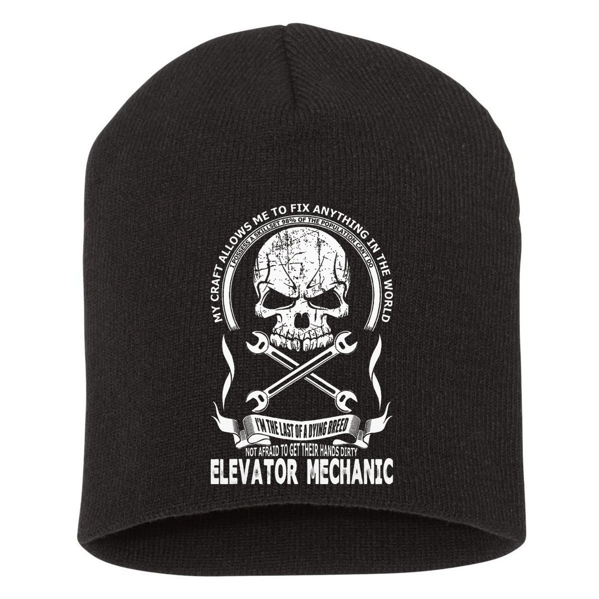 Elevator Mechanic Short Acrylic Beanie