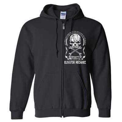 Elevator Mechanic Full Zip Hoodie