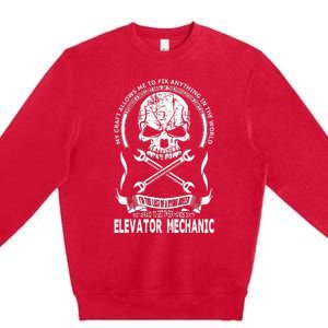 Elevator Mechanic Premium Crewneck Sweatshirt